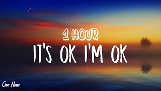 Tate McRae  Its Ok Im Ok 1 HOUR With Lyrics [upl. by Aikenat]