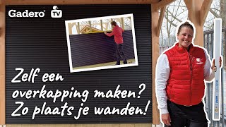 Zelf een overkapping maken Zo plaats je wanden [upl. by Calie]