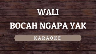 Wali  Bocah Ngapa Yak Karaoke By Akiraa61 [upl. by Salkin916]