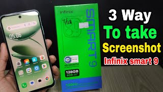 3 ways to screenshot on Infinix smart 9 cellphone [upl. by Haliled]