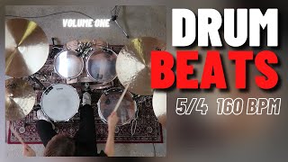 54 Drums Only Backing Tracks 160 bpm [upl. by Baldridge]