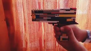 LEGO BLOWBACK RUBBER BAND GUN MECHANISM [upl. by Mora]