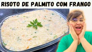 RISOTO DE PALMITO COM FRANGO [upl. by Aicilehp187]