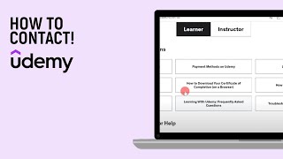 How to Contact Udemy Support easy [upl. by Einnaej]