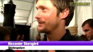 Alexander Skarsgård interview at New York Fashion Week 2008 in Swedish [upl. by Alecram946]