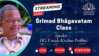 Srimad Bhagavatam Class  SB 516  HG Varada Krsna Prabhu  17112024  ISKCON Abids Hyderabad [upl. by Lillywhite984]