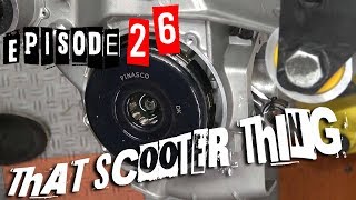 TST Ep 26  P200e Full Build Part 3 Pinasco 225 Bull Clutch and 60mm crank [upl. by Ssegrub]