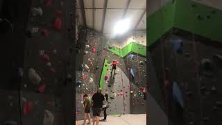 Repelling down a rock wall [upl. by Man]