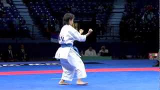 Rika Usami of Japan Individual Female Karate Kata Bronze Medal WKF Belgrade 2010 22 [upl. by Eiramrefinnej997]