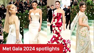 Selena GomezKylie JennerAriana Grande at Met Gala 2024 [upl. by Orsa]