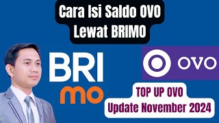 Cara Isi Saldo OVO Lewat BRIMO  Top Up OVO Lewat BRImo Update November 2024 [upl. by Aitital989]