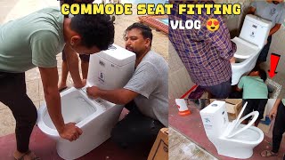 Finally 6 ota commode seat fitting vayo gharma 🔥 how to fit commode seat।। YouTube [upl. by Airlie]