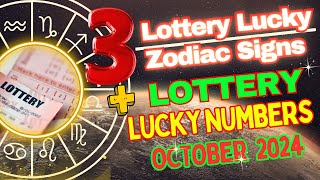 Top 3 LOTTERY Lucky Zodiac Sign October 2024lottery lucky zodiac lucknow jackpot manifestation [upl. by Karl]