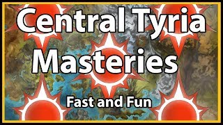 Guild Wars 2  Central Tyria Masteries Fast and Fun [upl. by Ck]