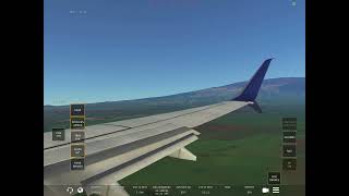 Full Approach into Kahului PHOGAlaska 737900PDXOGG [upl. by Ardnahs]