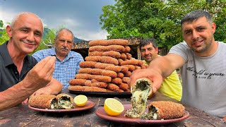 Chicken Kiev Recipe  Cooking Chicken Kyiv  Chicken Kiev Cutlet Cooking In Village  Cooking Boys [upl. by Nodyarb]