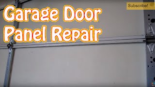 DIY  How to Repair or Replace a Single Garage Door Panel  Damaged Garage Door Panel [upl. by Raji]