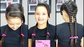 Trencitas Francesas Deportivas  Peinados para Cabello Largo  Trenzas y Peinados [upl. by Nodnyl]