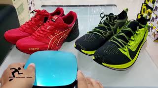 Asics Tarther Japan Tokyo Marathon vs Nike Zoom Fly Flyknit [upl. by Gnoz]