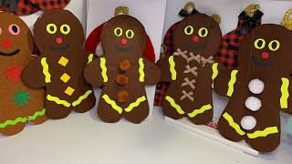 How to make Gingerbread Man diychristmasornaments dollartreediy [upl. by Atilrahc]