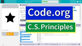 Codeorg Lesson 75 Conditionals Practice  Tutorial and Answer  Unit 4 CS Principles [upl. by Enirahtac]