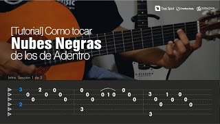 Como tocar Nubes Negras de Los de Adentro en Guitarra  Feeling Chords Tutorial [upl. by Arun]