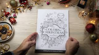 Flip Through Colors of Christmas Coloring Book from Nikolett Delafraye [upl. by Rolo]