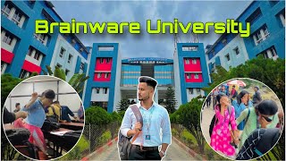 BRAINWARE UNIVERSITY 😱  Barasat Kolkata  Vlog 2  College mei hamare sath ajj kya kya hua 🤫 [upl. by Mur]