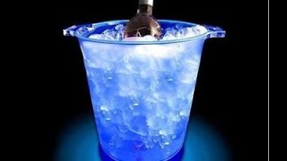 plastic champagne led ice bucket color changing plastic ice bucket luminous ice pail ice coolergl [upl. by Lisette]