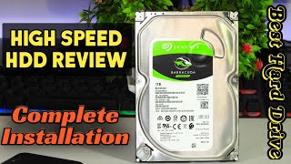 Seagate Barracuda Internal Hard Disk  Seagate 1TB Review  How To Install Hard disk In Pc Cabinet [upl. by Lorianna667]