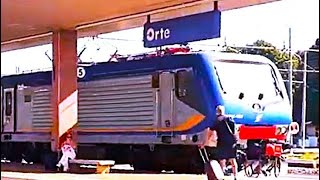 STAZIONE DI ORTE  Treno Regionale per Roma Termini [upl. by Iblehs117]