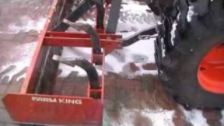 Kubota Tractor With Box Scraper  Blade [upl. by Adey]