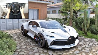 BUGATTI DIVO 1500HP  Forza Horizon 5 Steering Wheel  Paddle Shifter Gameplay [upl. by Boyse]