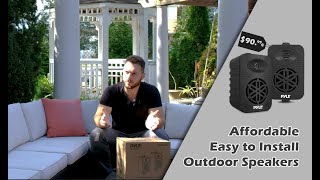 Easy and Affordable Outdoor Speaker Installation  Pyle Bluetooth Speakers [upl. by Ellenahc]