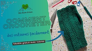 DIY  Réaliser des Mitaines en Quelques Étapes Simples tuto crochet débutant crochet débutant [upl. by Acirahs]