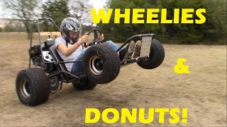 Go Kart Wheelies and Donuts [upl. by Margeaux]