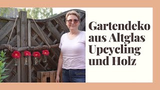 Gartendeko aus Holz selber machen  Upcycling Ideen  DIY ganz einfach [upl. by Niar]