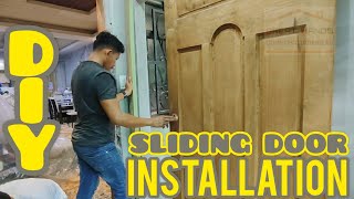 Pag Install Ng Sliding Door  Sliding Door Installation  Diy Sliding Door [upl. by Matland]