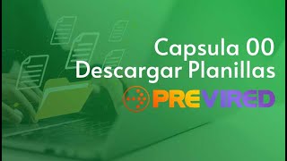 capsula 00 Descargar planillas previred [upl. by Hoffert]