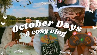 October Days 🎃  Picnics Pumpkin Soup Reading amp Romanticising a Cosy Autumnal Day 🍂 [upl. by Avot]