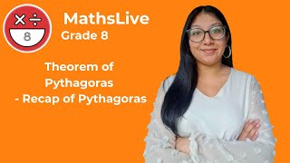 Grade 8  Theorem of Pythagoras recap of pythagoras [upl. by Ilahtan599]