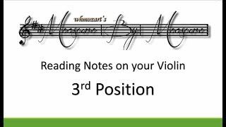 Notes On Violin 3rd Position [upl. by Ellora]