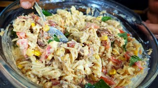 Italian Pasta Salad with Homemade Mayo  Perfect Recipe for Summer [upl. by Efi]