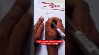 Cara menyelesaikan perkalian aljabar part 4 [upl. by Nahsrad]