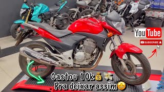 REVISÃO PREMIUM CB 300GASTOU MAIS QUE A FIPE DA MOTO😱✨ [upl. by Muraida529]