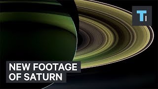 NASA Video Of Saturn With Stunning Real Images From Cassini [upl. by Annairt]