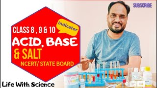 Acid base indicator  acid base and salt  Class 8 9 amp 10 Milind Satav sir [upl. by Ainoda222]