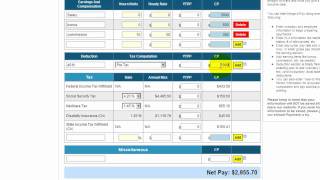 Free payroll tax paycheck calculator [upl. by Iolanthe]