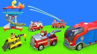 Paw Patrol Spielzeug Unboxing Feuerwehr Löscheinsatz  Feuerwehrautos amp Polizeiautos als Kinderfilm [upl. by Hagerman]