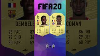 Dembele vs Coman 🔥FIFA Evolution FIFA 1624 EAFC 24 [upl. by Cadmarr]